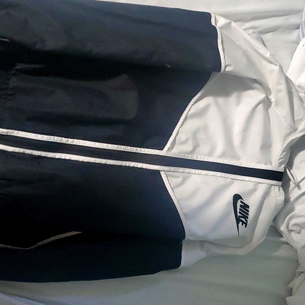 black and white nike. size L